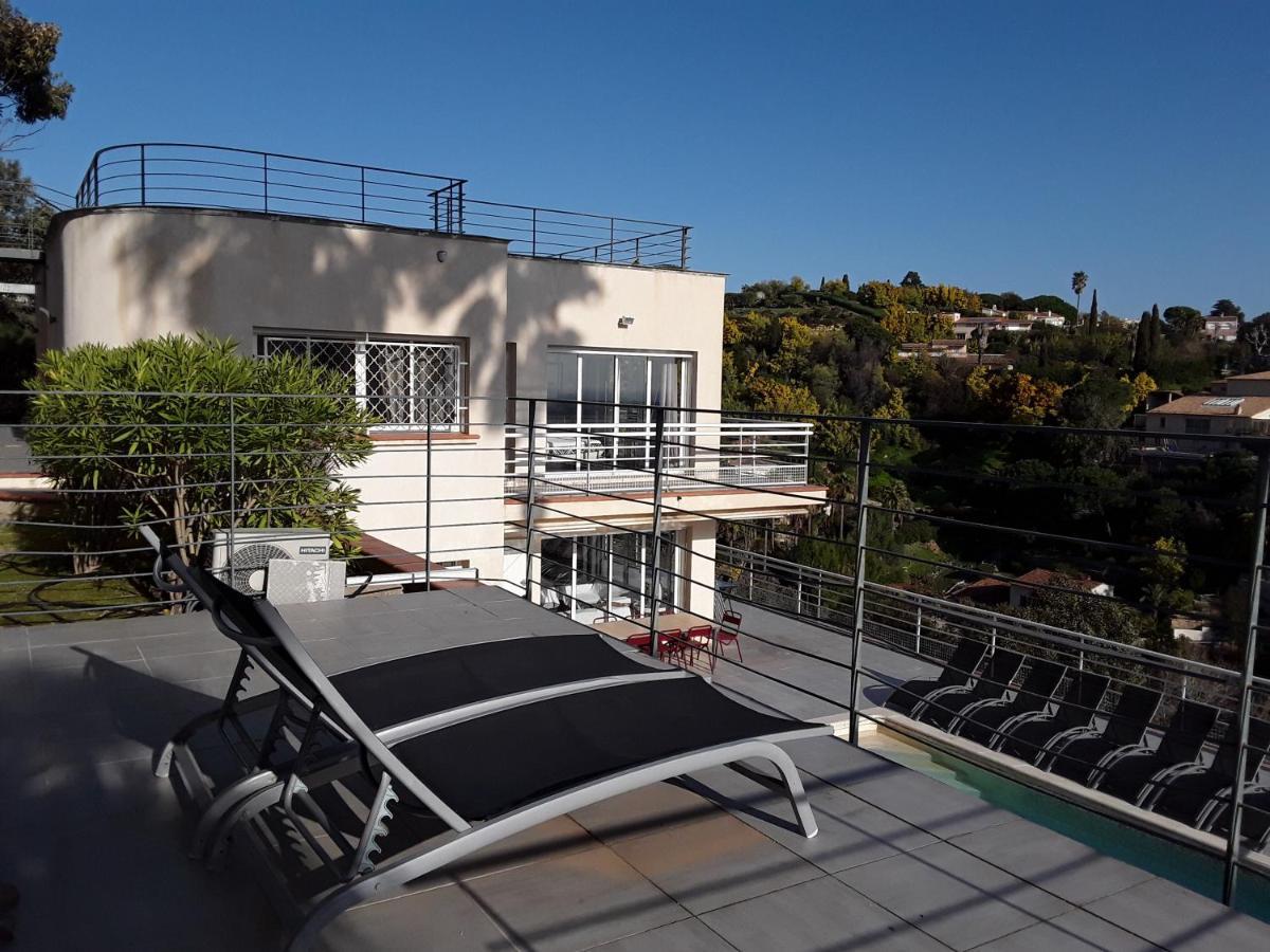 Villa Alamp#Supercannes #Golfejuan #Cannes #Mediterraneanpanoramicview #Piscine #Rooftop # Verymodern #Openliving #Closebeach #Closecapantibes Vallauris Zewnętrze zdjęcie